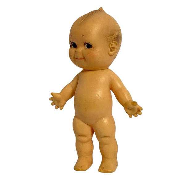 Kewpie Doll Non-Jointed w/ Moving Head Vintage Vinyl Cameo 7" c1960's - Picture 2 of 10